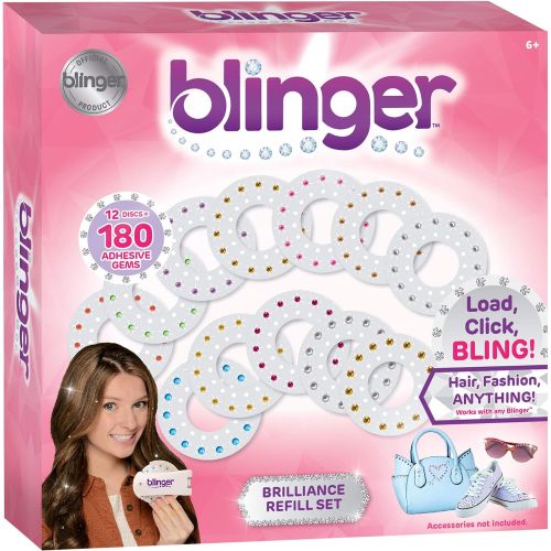  [아마존베스트]Blinger Brilliance Color Refill Set  Includes 180 Round Gems in a Variety of 11 Colors