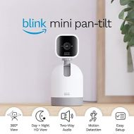 Blink Mini Pan-Tilt Camera | Rotating indoor plug-in smart security camera, two-way audio, HD video, motion detection, Works with Alexa (White)