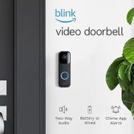 Blink Video Doorbell | Two-way audio, HD video, motion and chime app alerts and Alexa enabled ? wired or wire-free (Black)