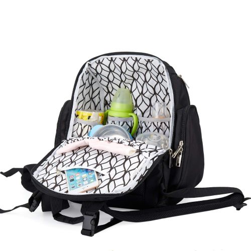  Diaper Bag Backpack by Bliss Bag for Girls, Boys, Twins, Infants, Moms & Dads. Includes Travel...