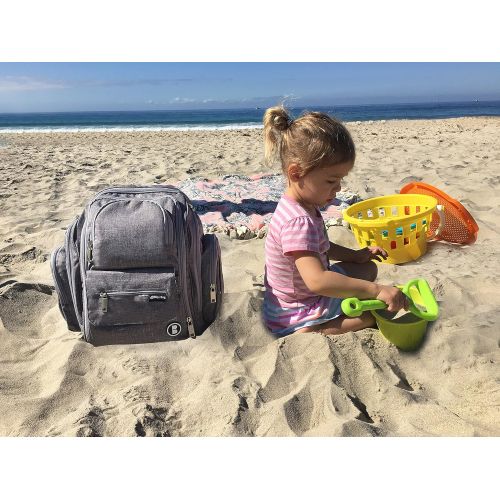  Diaper Bag Backpack by Bliss Bag for Girls, Boys, Twins, Infants, Moms & Dads. Includes Travel...
