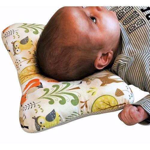  Bliss n Baby Baby Head Shaping Pillow - Flat Head & Reflux Prevention for Newborn Infants  Organic Cotton...