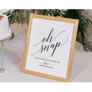 /BlissPaperBoutique Wedding Hashtag Sign, Oh Snap Wedding Sign, Instagram Sign, Share the Love, Wedding Printable, Printable Sign, Instant Download #BPB310_30