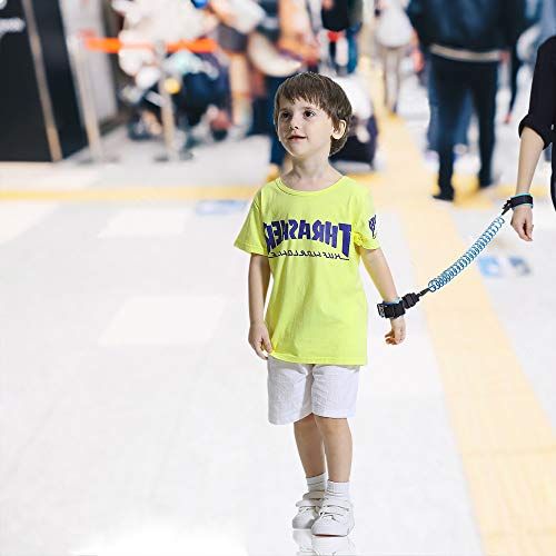  [아마존베스트]Blisstime 2 in 1 Toddler Leash -Anti Lost Wrist Link for Toddlers -Toddler Harness,Baby Leash,Leash for Toddlers,Wrist Leashes,Child Leashes for Toddlers,Not Easy to Open Without K