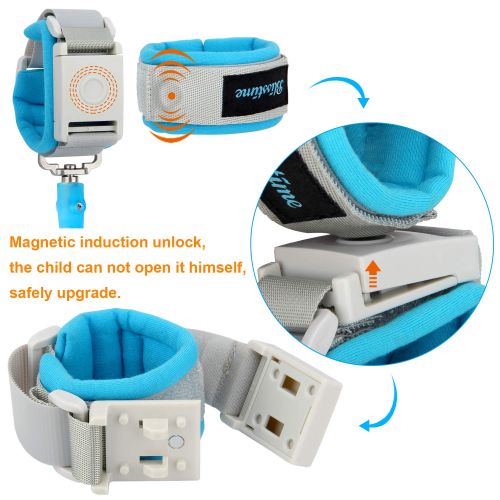  [아마존베스트]Blisstime Anti Lost Wrist Link with Induction Lock,Safety Wrist Link for Toddlers, Babies & Kids