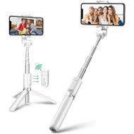 [아마존 핫딜] BlitzWolf Bluetooth Selfie Stick Tripod, Extendable Phone Tripod Selfie Stick with Wireless Remote and Mini Pocket Selfie Stick for iPhone X/8/8P/7/7P/6s/6, Galaxy S9/S8/S7/Note 9/