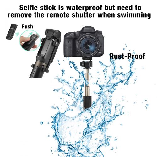  BlitzWolf Portable Bluetooth Handheld Extendable Folding Tripod Monopod Selfie Stick with Remote Controller Shutter，for Sport Action Camera 3.5-6 inch Screen Smart Mobile Phone