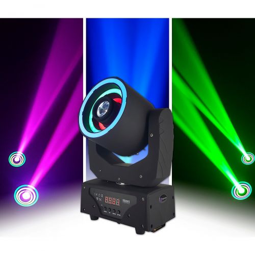  Blizzard},description:Transfix your audience with this unique moving-head spotlight that features three RGB SMD LEDs rings surrounding a high-output 30W white LED with a 4.7° beam