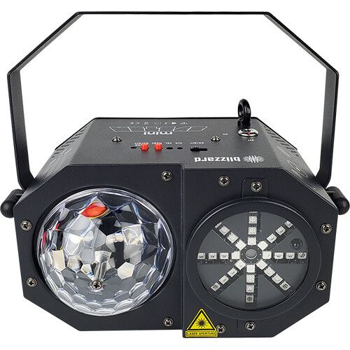  Blizzard minisystem 4-In-1 RGBW LED Beam and Laser Party Light