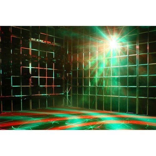  Blizzard minisystem 4-In-1 RGBW LED Beam and Laser Party Light