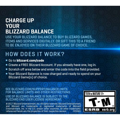  By      Blizzard Entertainment $50 Battle.net Store Gift Card Balance [Online Game Code]