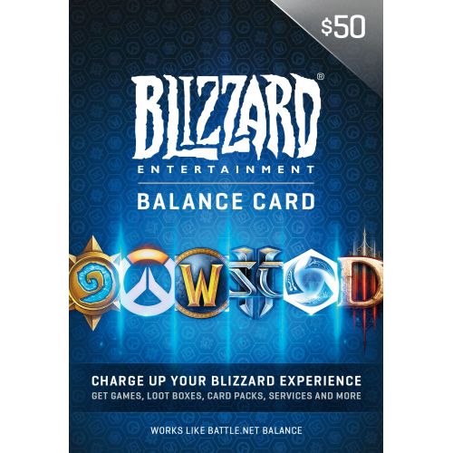  By      Blizzard Entertainment $50 Battle.net Store Gift Card Balance [Online Game Code]