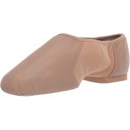 Bloch Women's Neo-Flex Slip-On Leather Jazz Shoes Neoprene Slip-On Split Sole with EVA Forefoot and Heel Pads, High Durability, Superior Fit, Flexibility, Step Dancing