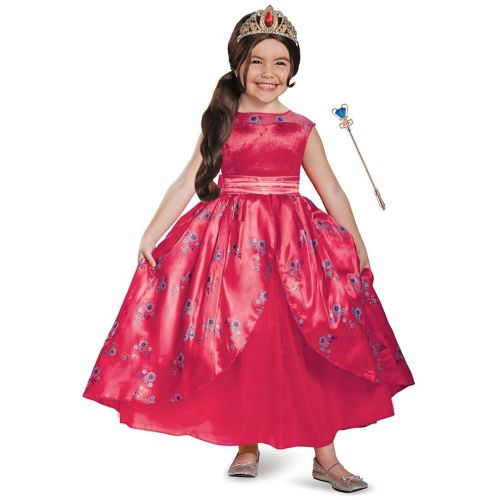  BlockBuster Costumes Custom Bundle Childs Girls Deluxe Disney Princess Elena Of Avalor Dress Costume Bundle