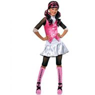 BlockBuster Costumes Custom Bundle Girls Monster High Draculaura Schoolgirl Dracula Costume And Wig Bundle