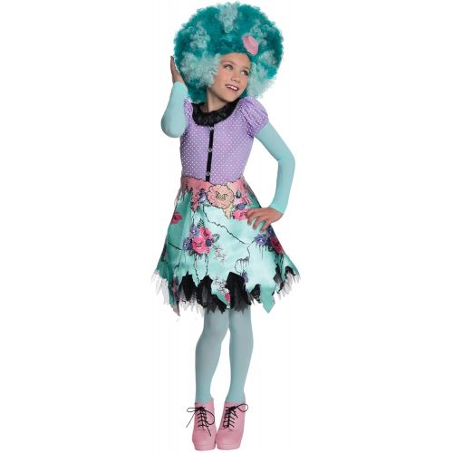  BlockBuster Costumes Custom Bundle Girls Monster High Honey Swamp Costume And Wig Bundle