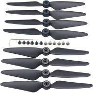 Blomiky 2 Sets 8 Pack F7 Foldable Propellers Replace Spare Pros Compatible with Bwine F7GB2 F7 SJRC F7S F7 4K 9800FT RC Quadcopter Drone F7 Propeller 2