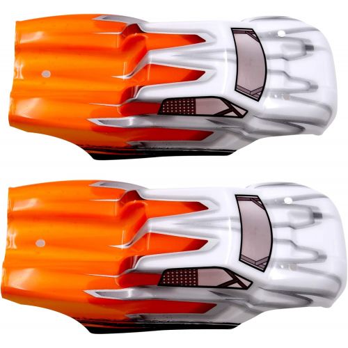 Blomiky 16890 16890A RC Car Body Shell M16066 for Blomiky Destroyer 16890A 1/16 Scale Brushless RC Car 16890A Shell Orange 2