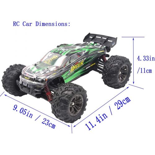  Blomiky 52KMH+ High Speed 2845 Brushless 1/16 Scale RC Truck for Kids and Adults Q903 Green