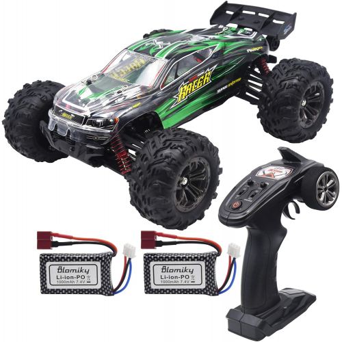  Blomiky 52KMH+ High Speed 2845 Brushless 1/16 Scale RC Truck for Kids and Adults Q903 Green