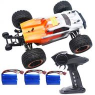 Blomiky Destroyer 2435 RC Brushless 4WD 2.4GHz 1/16 Scale 45KMH High Speed Racing RC Truck Extra 2 Battery 16890A