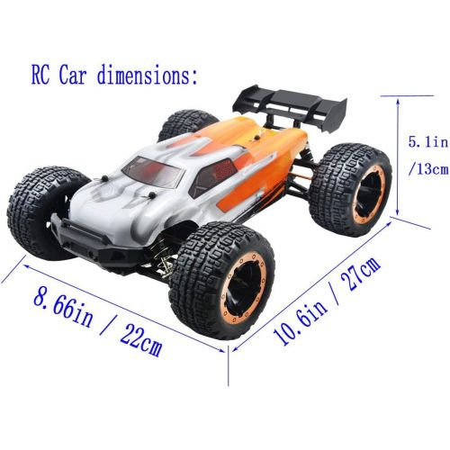  Blomiky Destroyer 2435 RC Brushless 4WD 2.4GHz 1/16 Scale 45KMH High Speed Racing RC Truck Extra 2 Battery 16890A
