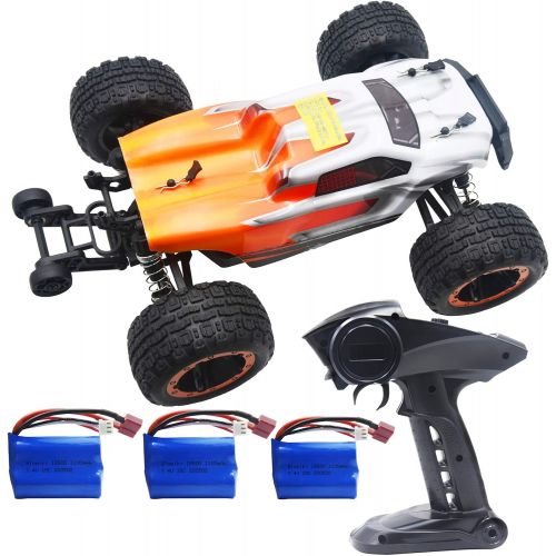  Blomiky Destroyer 2435 RC Brushless 4WD 2.4GHz 1/16 Scale 45KMH High Speed Racing RC Truck Extra 2 Battery 16890A