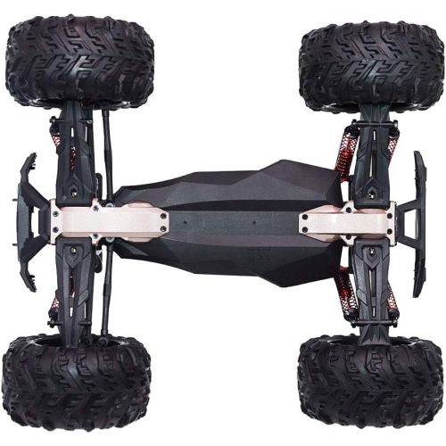  Blomiky 9125 Over Size 1/10 Scale High Speed 30MPH IPX4 Remote Control Monster Car Truck Bonus Battery 9125 Black Red