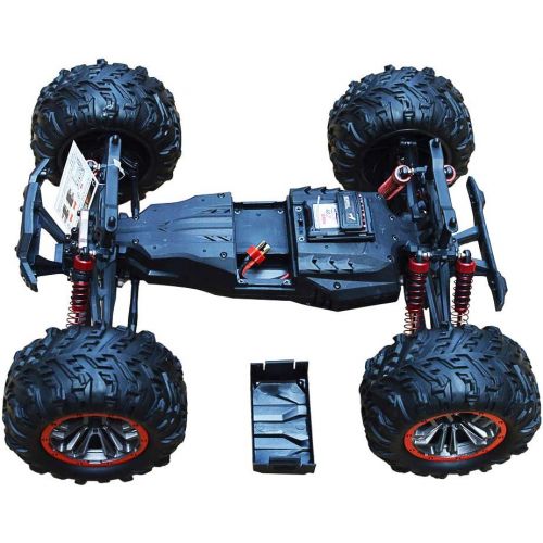  Blomiky 9125 Large Size 1/10 Scale 46KM/H High Speed IPX4 4WD RC Toys Trucks for Kids and Adults 9125 Black Blue