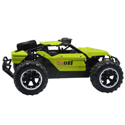  Blomiky C58 1:16 Scale Large Size 2.4G Remote Control RC Cars 15.5MPH High Speed 4WD RC Truck Rock Through Vehicle Extra 2 Battery C58R Green