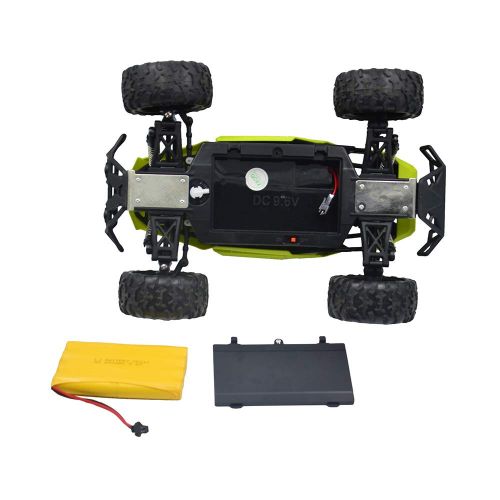  Blomiky C58 1:16 Scale Large Size 2.4G Remote Control RC Cars 15.5MPH High Speed 4WD RC Truck Rock Through Vehicle Extra 2 Battery C58R Green