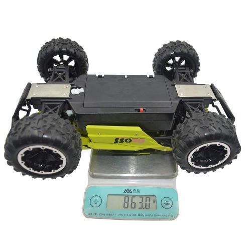  Blomiky C58 1:16 Scale Large Size 2.4G Remote Control RC Cars 15.5MPH High Speed 4WD RC Truck Rock Through Vehicle Extra 2 Battery C58R Green