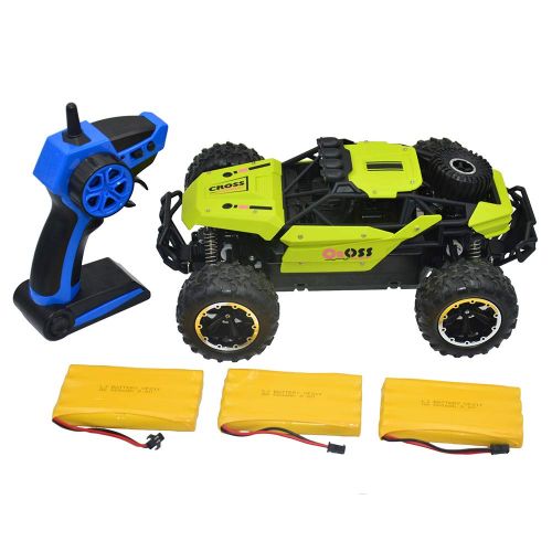  Blomiky C58 1:16 Scale Large Size 2.4G Remote Control RC Cars 15.5MPH High Speed 4WD RC Truck Rock Through Vehicle Extra 2 Battery C58R Green