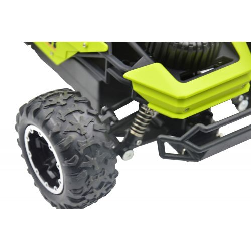  Blomiky C58 1:16 Scale Large Size 2.4G Remote Control RC Cars 15.5MPH High Speed 4WD RC Truck Rock Through Vehicle Extra 2 Battery C58R Green