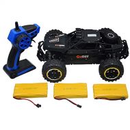 Blomiky Large Size C58 1:16 Scale 2.4G Remote Control High Speed RC Truck 15.5MPH 4WD Passion Impact Toy RC Car Vehicle Rock Through with Extra Battery C58R Black