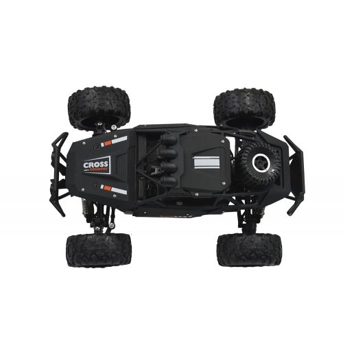  Blomiky Large Size C58 1:16 Scale 2.4G Remote Control High Speed RC Truck 15.5MPH 4WD Passion Impact Toy RC Car Vehicle Rock Through with Extra Battery C58R Black