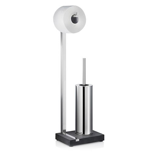  Blomus Menoto 1-Roll Toilet Butler with Tall Brush Holder