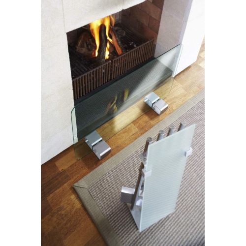  Blomus Stainless Steel Fireplace Tool Set with Glass