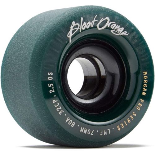  Blood Orange Morgan Pro Longboard Wheels - 70mm 80a - Midnight Green