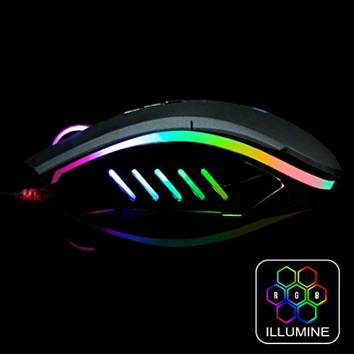  BLOODY P85 RGB Optical Gaming Mouse with Light Strike Optical Microswitches & Scroll Wheel - 1:1 Raw Response - Perfect for Claw Grip - 8 Programmable Buttons and Advanced Macros  Adjust