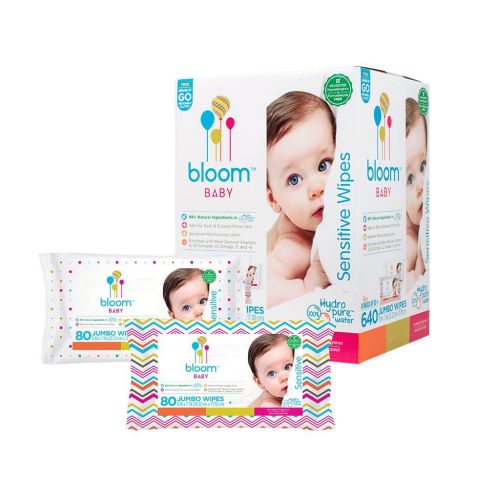  [아마존베스트]Bloom +KIND Baby Wipes by bloom BABY | Unscented | For Sensitive Skin | Formulated for Diaper Area | Water-Based |...
