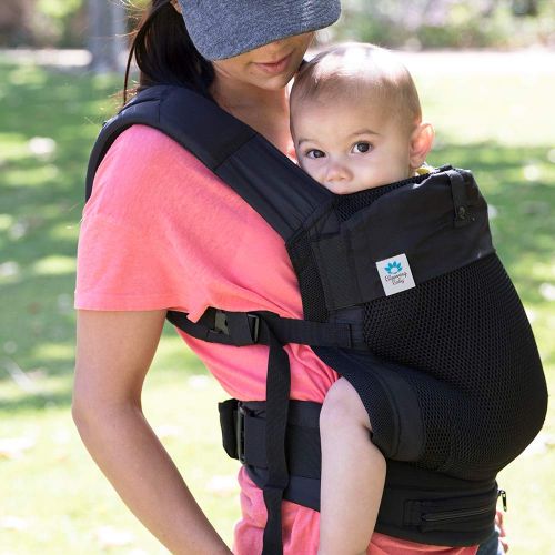  Blooming Bath Blooming Airpod Baby Carrier (Black Baby Carrier)