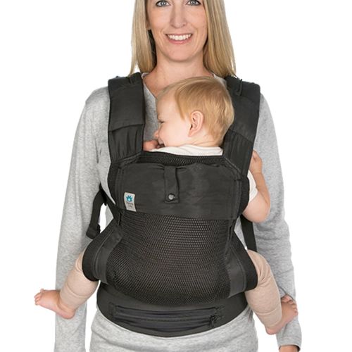  Blooming Bath Blooming Airpod Baby Carrier (Black Baby Carrier)