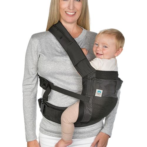  Blooming Bath Blooming Airpod Baby Carrier (Black Carrier with Infant Insert)