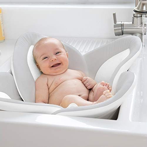  [아마존베스트]Blooming Bath Lotus - Baby Bath (Gray/Light Yellow)