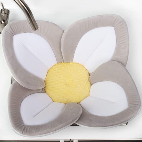  [아마존베스트]Blooming Bath Lotus - Baby Bath (Gray/Light Yellow)