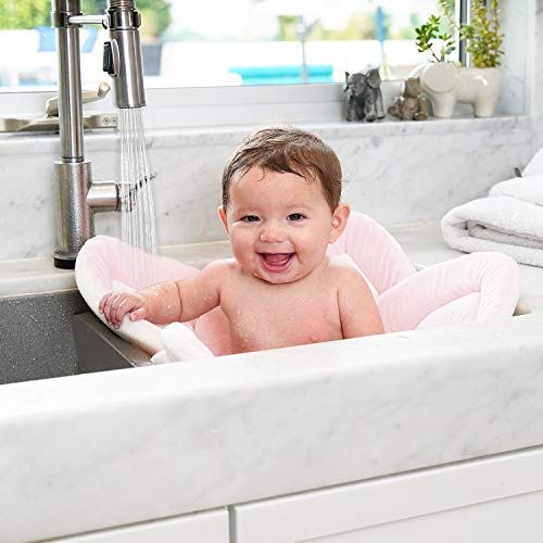  [아마존베스트]Blooming Bath Lotus - Baby Bath (Pink/White/Gray)