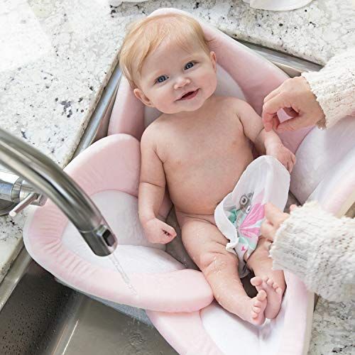  [아마존베스트]Blooming Bath Lotus - Baby Bath (Pink/White/Gray)