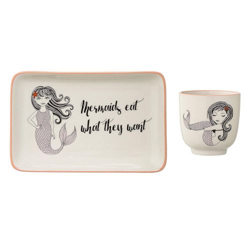  Bloomingville Tasse & Teller Mermaid