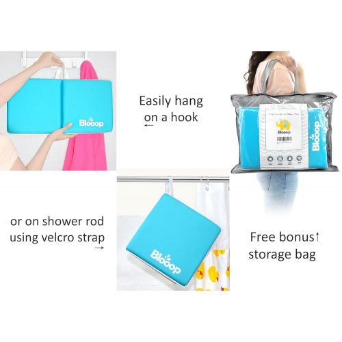  [아마존베스트]Blooop Bath Kneeler with Elbow Rest Pad Set (2-Piece), X-Long, Thick, Knee Cushioned Bathtub Support,...